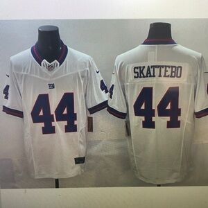 😀Cam Skattebo Stitched Jersey White Vapor🤣